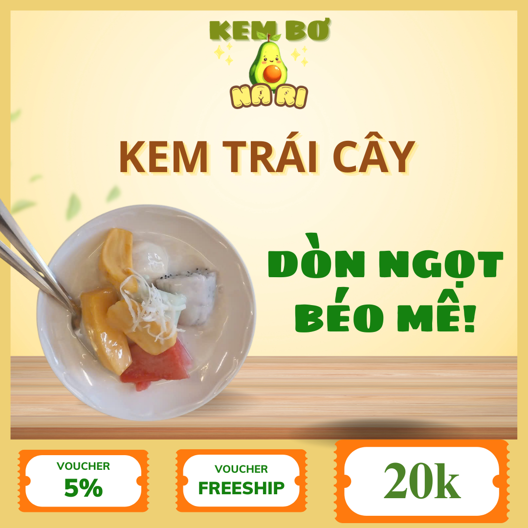 kem trái cây nari